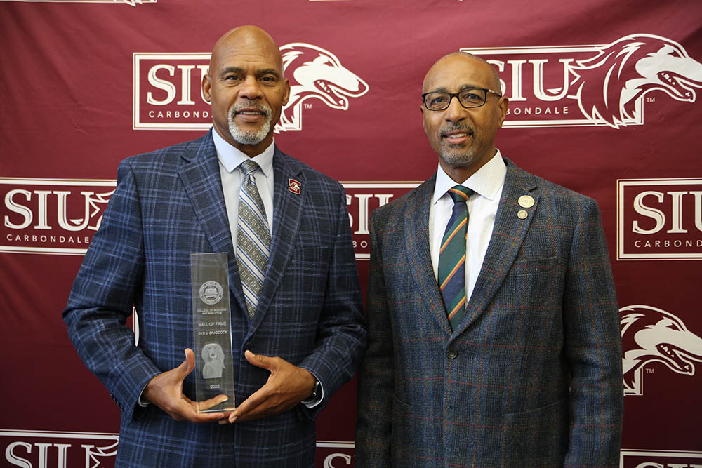 Oyd Craddock poses with Dean Marc Morris